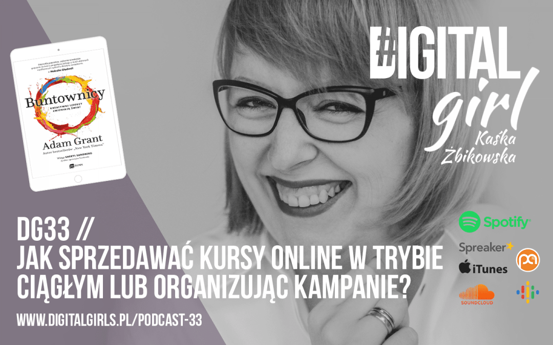 DG33 / Jak sprzedawać kursy online w trybie ciągłym lub organizując kampanie?